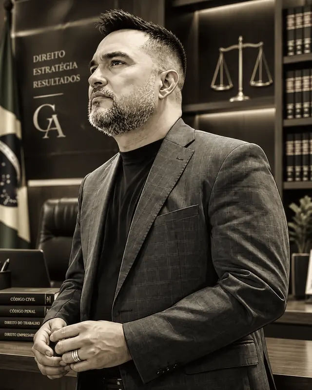 Dr. Roberto Gonçalves, advogado, em seu escritório
